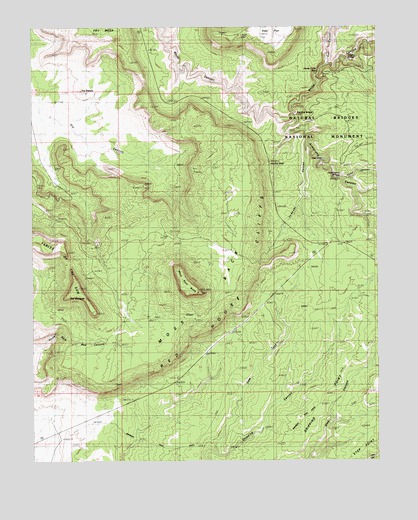 Moss Back Butte, UT USGS Topographic Map