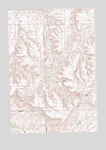 Mossmain SW, MT USGS Topographic Map