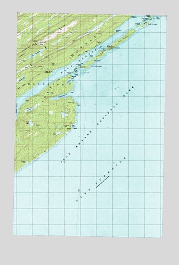 Mott Island, MI USGS Topographic Map