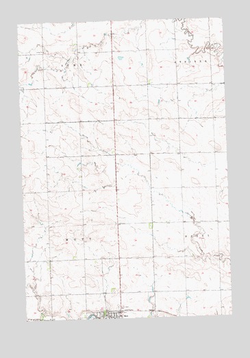 Mott North, ND USGS Topographic Map