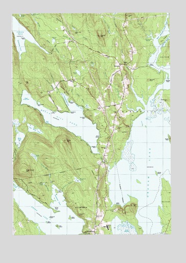 Beech Hill Pond, ME USGS Topographic Map