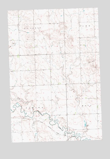 Mott NW, ND USGS Topographic Map