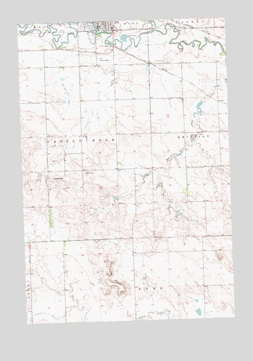 Mott South, ND USGS Topographic Map