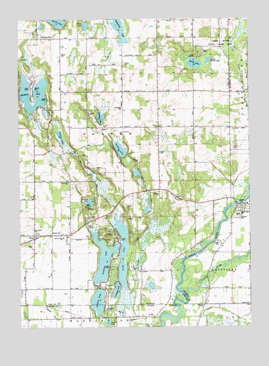 Mottville, MI USGS Topographic Map