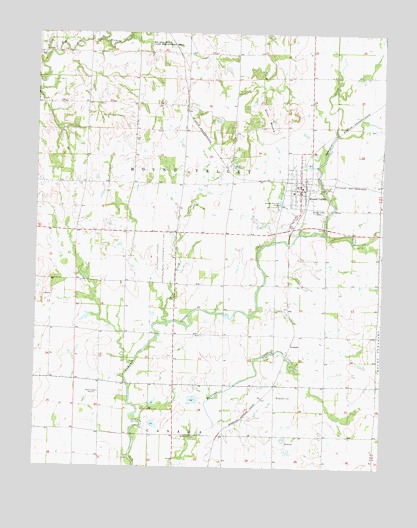 Mound Valley, KS USGS Topographic Map