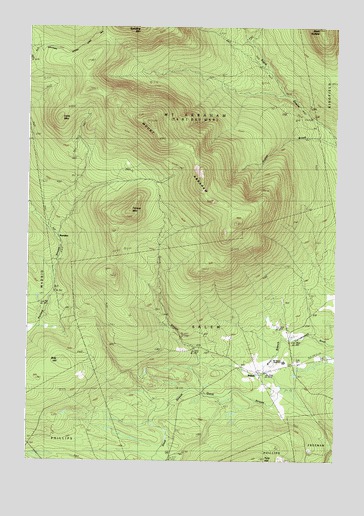 Mount Abraham, ME USGS Topographic Map