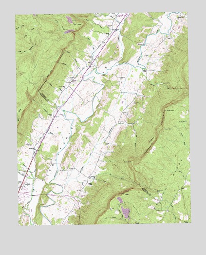 Mount Airy, TN USGS Topographic Map