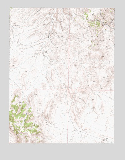 Mount Airy Mesa, NV USGS Topographic Map