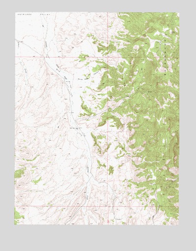 Mount Airy NE, NV USGS Topographic Map