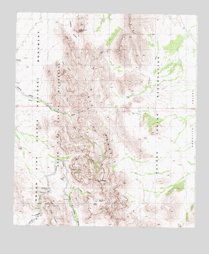 Mount Ajo, AZ USGS Topographic Map