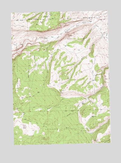 Mount Arter, WY USGS Topographic Map