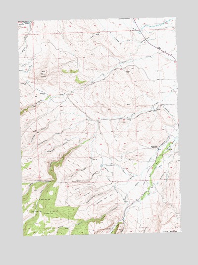 Mount Arter SE, WY USGS Topographic Map