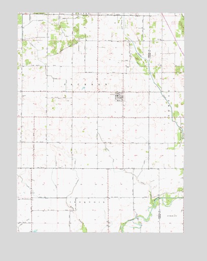 Mount Ayr, IN USGS Topographic Map