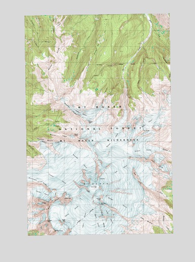 Mount Baker, WA USGS Topographic Map