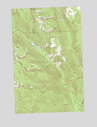 Mount Barney, WA USGS Topographic Map