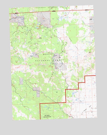 Mount Bidwell, CA USGS Topographic Map