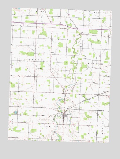 Mount Blanchard, OH USGS Topographic Map