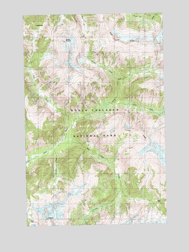 Mount Blum, WA USGS Topographic Map