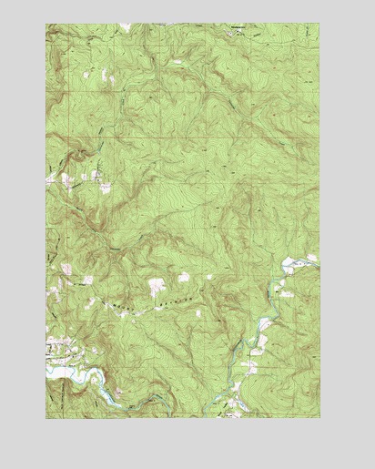Mount Brynion, WA USGS Topographic Map