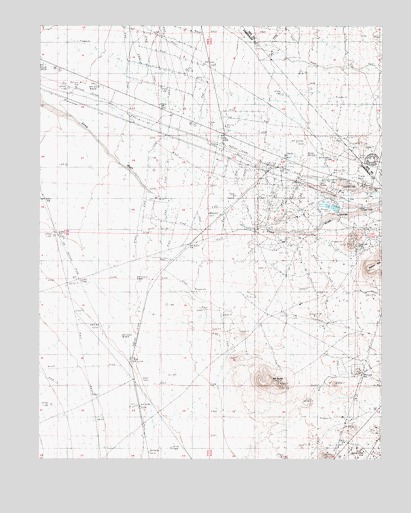 Mount Butte, NV USGS Topographic Map