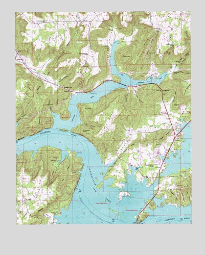 Mount Carmel, AL USGS Topographic Map