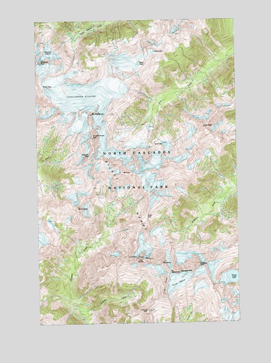 Mount Challenger, WA USGS Topographic Map