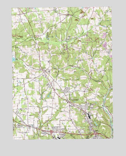 Mount Chestnut, PA USGS Topographic Map