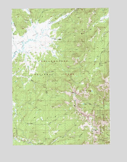 Mount Chittenden, WY USGS Topographic Map