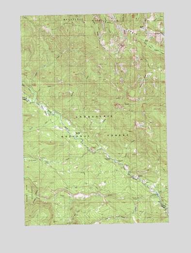 Mount Clifty, WA USGS Topographic Map