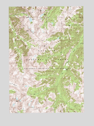 Mount Cowen, MT USGS Topographic Map
