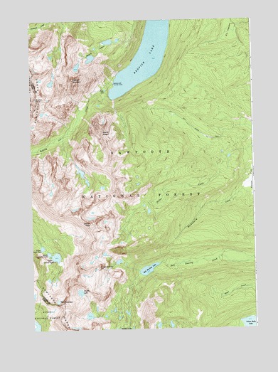 Mount Cramer, ID USGS Topographic Map