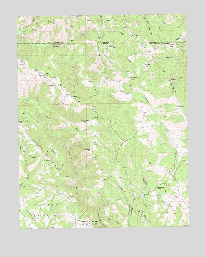 Mount Day, CA USGS Topographic Map