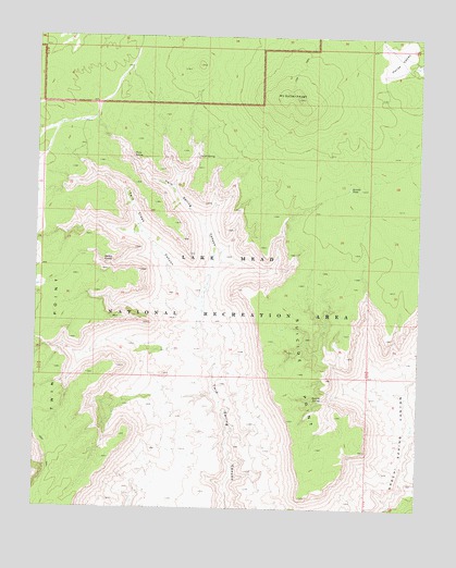 Mount Dellenbaugh, AZ USGS Topographic Map