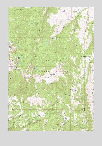 Mount Edith, MT USGS Topographic Map