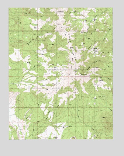 Mount Ellen, UT USGS Topographic Map