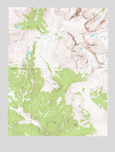 Mount Evans, CO USGS Topographic Map