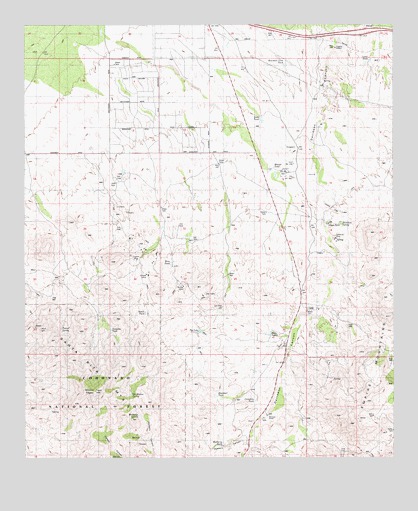 Mount Fagan, AZ USGS Topographic Map