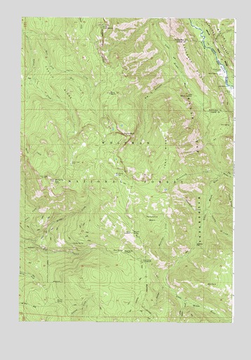 Mount Fanny, OR USGS Topographic Map