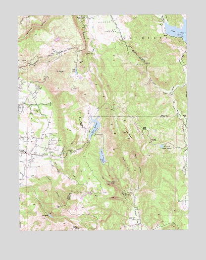 Mount George, CA USGS Topographic Map