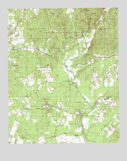 Mount Gilead East, NC USGS Topographic Map