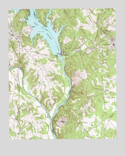 Mount Gilead West, NC USGS Topographic Map