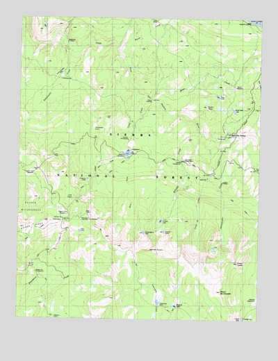 Mount Givens, CA USGS Topographic Map