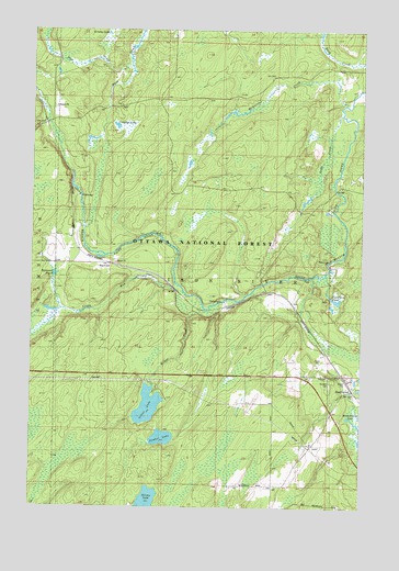 Beechwood, MI USGS Topographic Map