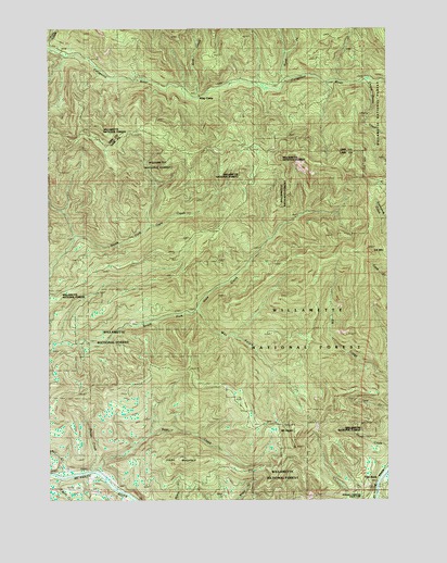 Mount Hagan, OR USGS Topographic Map