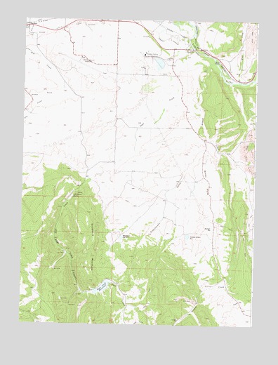 Mount Harris, CO USGS Topographic Map
