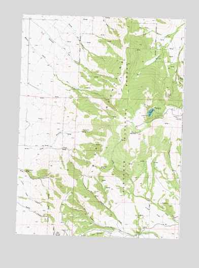 Mount Harrison, ID USGS Topographic Map