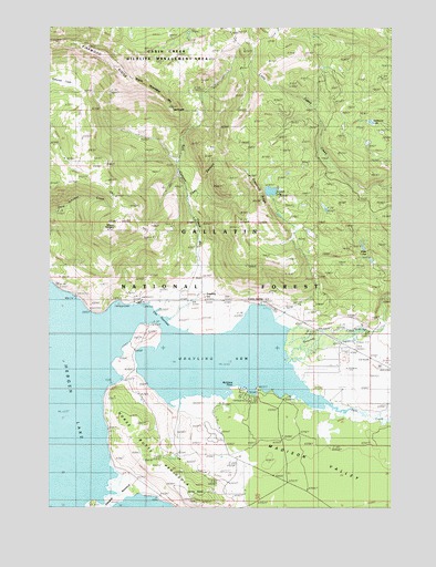 Mount Hebgen, MT USGS Topographic Map