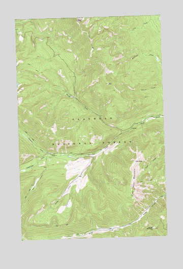 Mount Hefty, MT USGS Topographic Map