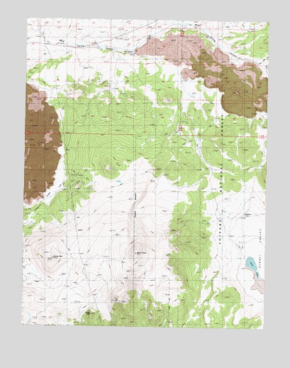 Mount Hicks, NV USGS Topographic Map