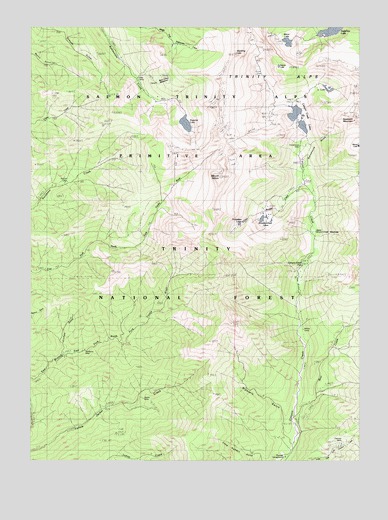 Mount Hilton, CA USGS Topographic Map